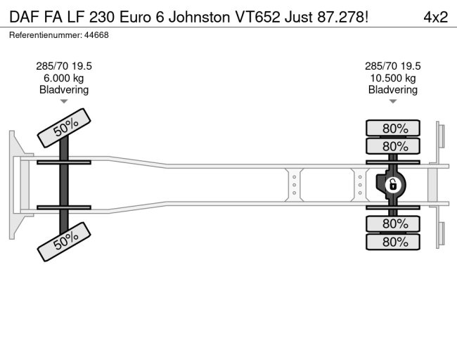 DAF  FA LF 230 Euro 6 Johnston VT652 Just 87.278! (28)