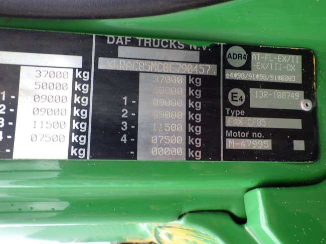 DAF  FAX 85 CF 410 Euro 5 Fassi 66 Tonmeter laadkraan (23)