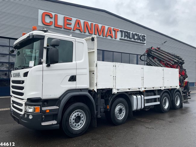 Scania  G 450 8x4 Euro 6 Fassi 66 Tonmeter laadkraan + Fly-jib Just 176.555 Km! (1)