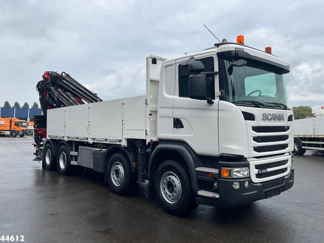 Scania  G 450 8x4 Euro 6 Fassi 66 Tonmeter laadkraan + Fly-jib Just 176.555 Km! (3)