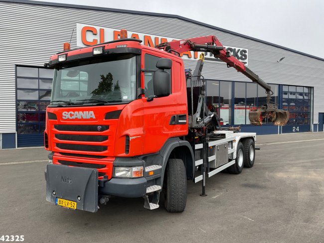 Scania  G 400 6x6 HMF 16 ton/meter Z-kraan Full steel (0)