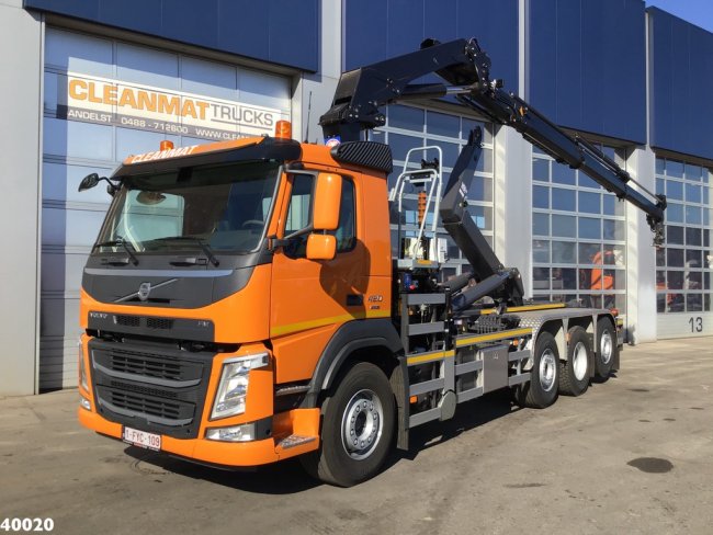 Volvo  FM 420 8x2 HMF 28 ton/meter laadkraan Welvaarts weighing system (0)