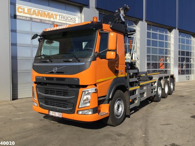 Volvo  FM 420 8x2 HMF 28 ton/meter laadkraan Welvaarts weighing system (1)