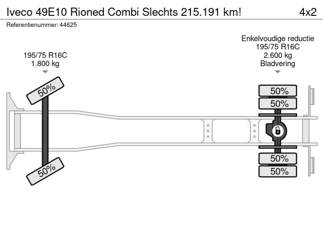 Iveco  49E10 Rioned Combi Slechts 215.191 km! (24)