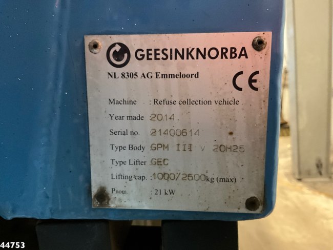 MAN  TGS 26.320 Euro 6 Geesink 20m³ + Welvaarts weighing system (20)