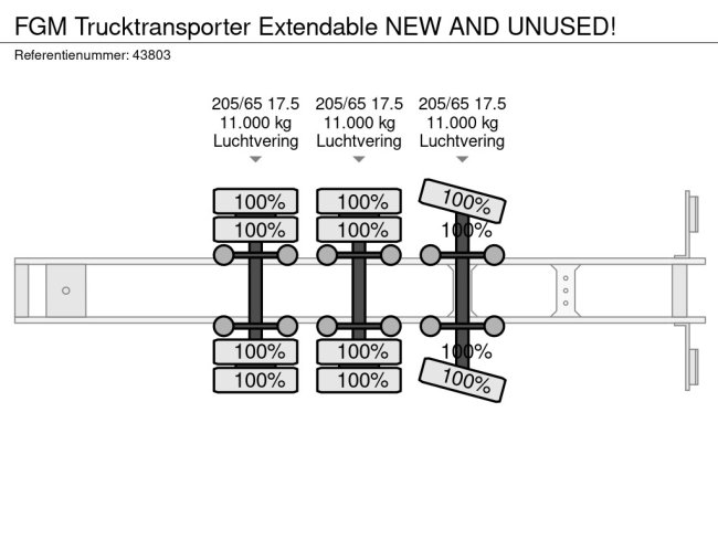 FGM  Trucktransporter Extendable NEW AND UNUSED! (39)