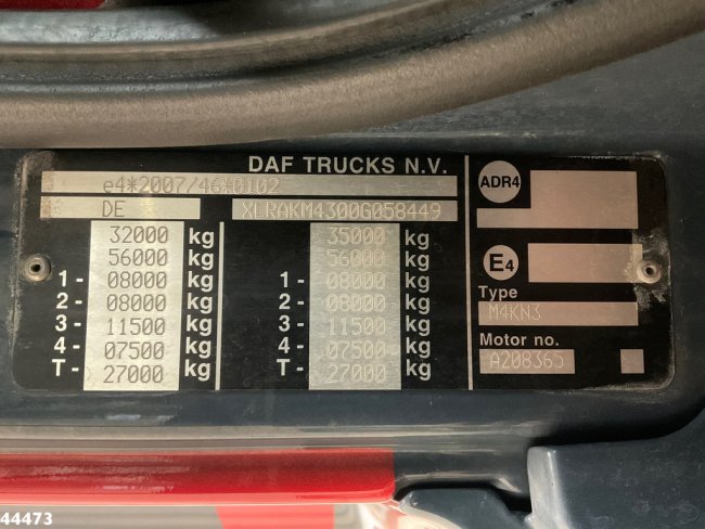 DAF  FAQ CF 510 8x2 Euro 6 HMF 40 Tonmeter laadkraan + Fly-JIb (30)