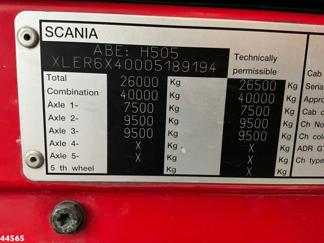 Scania  R 620 V8 6x4 Palfinger 44 Tonmeter laadkraan + Fly-Jib (22)