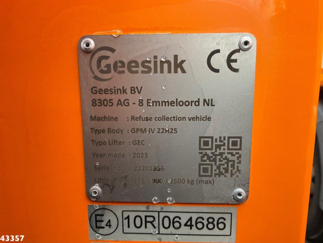 DAF  FAN XD 340 Geesink 22m³ Welvaarts weighing system (24)