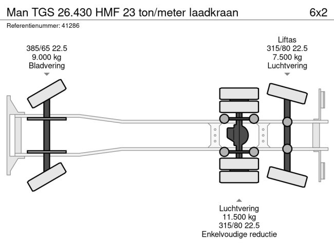 MAN  TGS 26.430 HMF 23 ton/meter laadkraan (15)