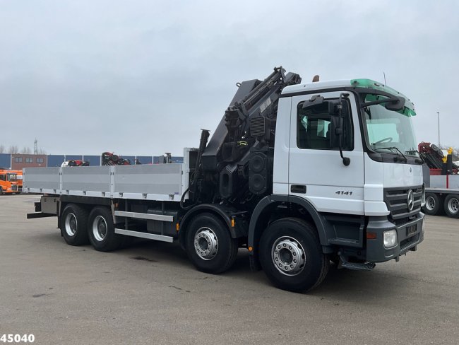 Mercedes-Benz  Actros 4141 8x4 manual Hiab 32 Tonmeter laadkraan + Fly-jib (4)