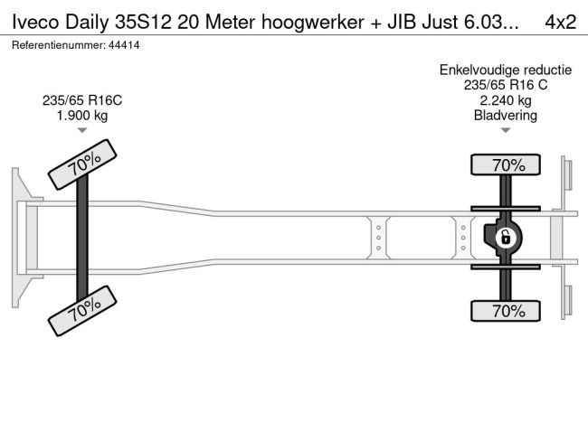 Iveco  Daily 35S12 20 Meter hoogwerker + JIB Just 6.039 km! (25)