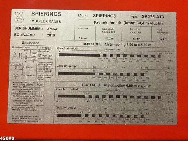 Spierings  SK375-AT3 6x6 Euro 6 Mobiele Torenkraan (25)