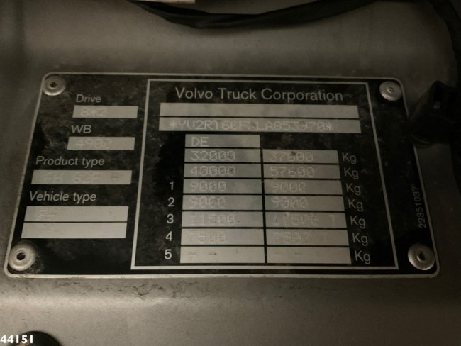 Volvo  FH 540 Fassi 165 Tonmeter laadkraan + Fly-Jib Just 104.869 km! (44)