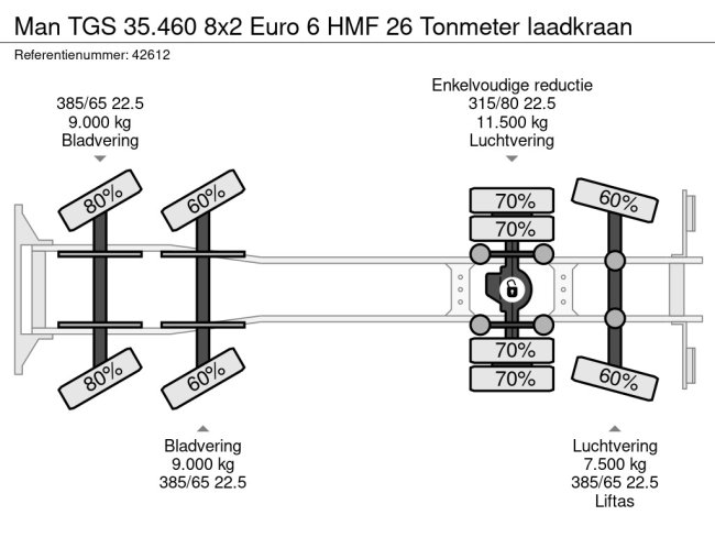 MAN  TGS 35.460 8x2 Euro 6 HMF 26 Tonmeter laadkraan (23)