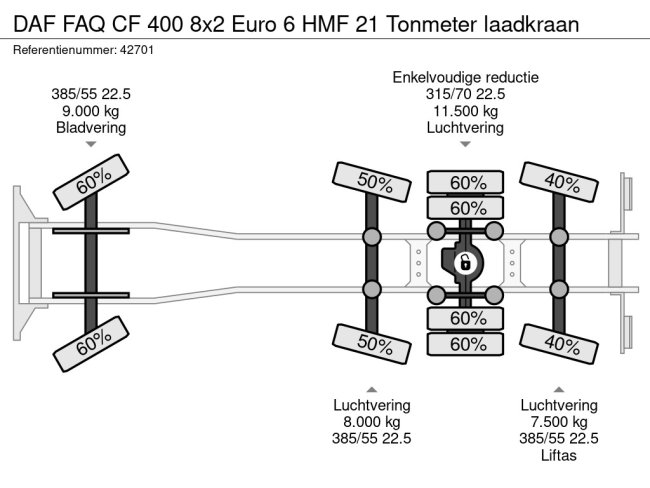 DAF  FAQ CF 400 8x2 Euro 6 HMF 21 Tonmeter laadkraan (17)