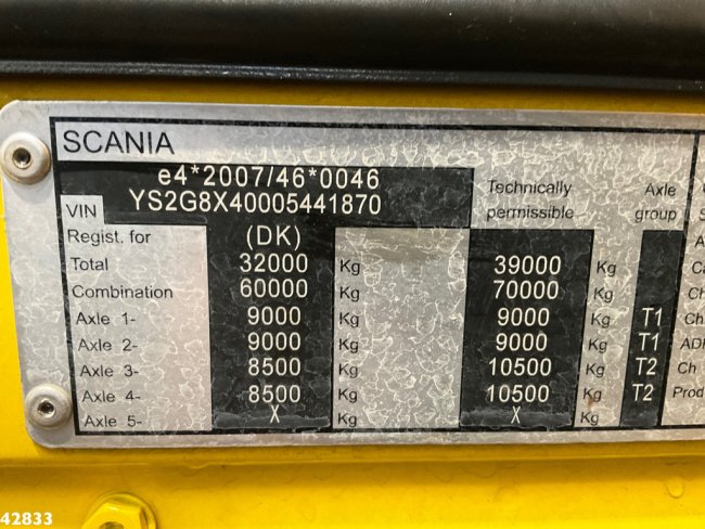 Scania  G 490 8x4 Euro 6 Palfinger 150 Tonmeter laadkraan + JIB Just 67.000 km! (35)