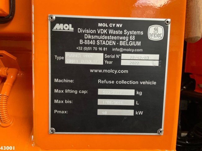 DAF  FAN CF 340 VDK 23m³ AE Weighing system (23)