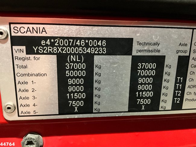 Scania  R 490 Euro 6 HMF 85 Tonmeter laadkraan (26)