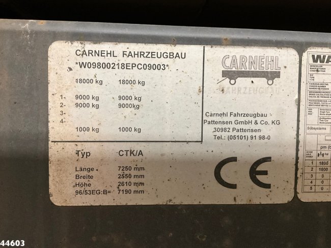 Scania  G 480 6x4 Kipper 10m³ Full Steel + Carnehl 3-zijdige 10m³ kipper aanhangwagen (23)