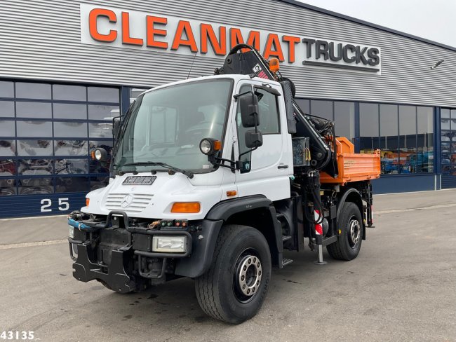 Unimog  U 500 4x4 Hiab 12 Tonmeter laadkraan (bouwjaar 2009) (1)