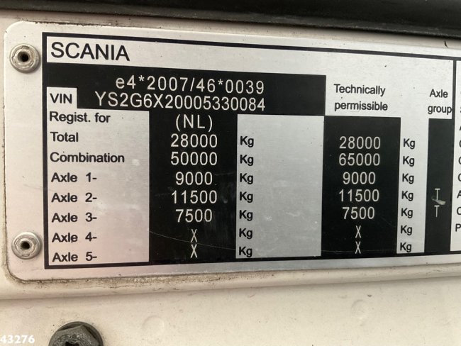 Scania  G 450 Euro 6 Translift 28 Ton containersysteem (21)