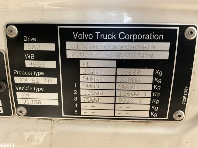 Volvo  FM 500 Euro 6 HMF 32 Tonmeter laadkraan Just 166.643 km! (21)