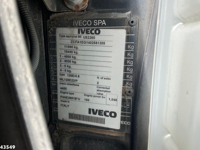 Iveco  Eurocargo ML120E22 AJK haakarmsysteem Just 148.648 km! (15)