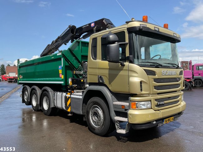 Scania  P 410 8x4 Euro 6 HMF 18 Tonmeter laadkraan (5)