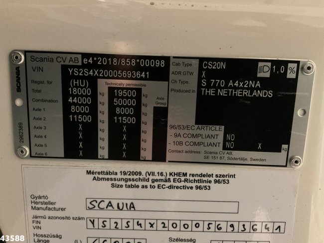 Scania  S770 V8 "King of the Road" Retarder Hydrauliek NEW AND UNUSED! (20)