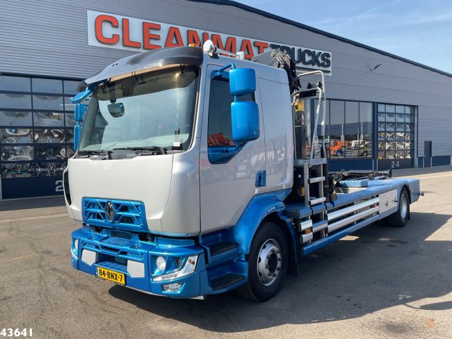 Renault  D 240 Euro 6 HMF 10 Tonmeter laadkraan Just 66.850 km! (1)