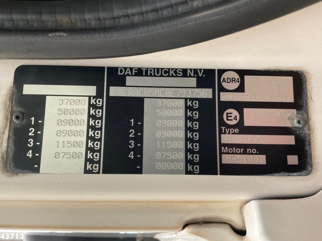 DAF  FAX 85 CF 460 Fassi 66 Tonmeter laadkraan (23)