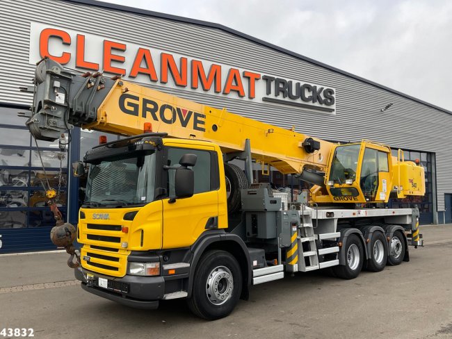 Scania  P 380 8x4 Grove 40 TON + Fly-Jib Just 31.682 km! (7)