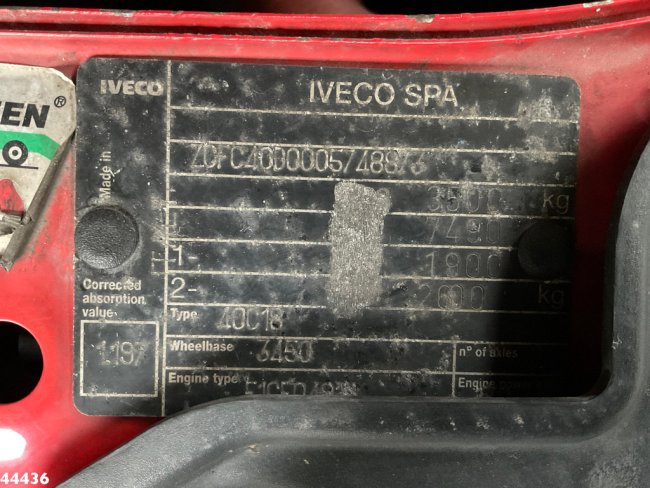 Iveco  Daily 40C18 + Veldhuizen oplegger ROM Hogedrukinstallatie (29)