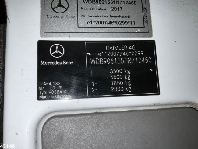 Mercedes-Benz  Sprinter 516 Euro 6 Schuifzeilen laadbak DHollandia laadklep (20)