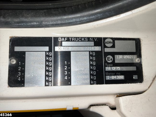 DAF  FA 75 CF 250 Euro 5 Hyvalift 12 Ton portaalarmsysteem (15)