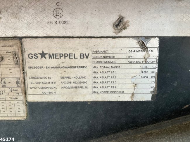 GS Meppel  2-assige container aanhangwagen (14)