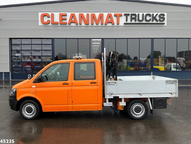 Volkswagen  Transporter 2.0 TDI DC Hiab 1,3 Tonmeter laadkraan Just 194.250 km! (1)