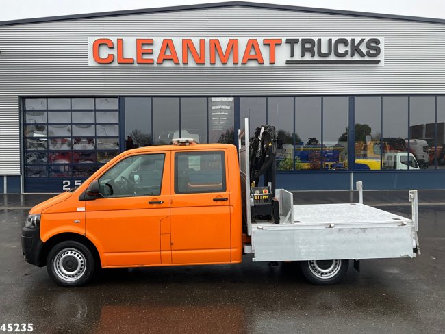 Volkswagen  Transporter 2.0 TDI DC Hiab 1,3 Tonmeter laadkraan Just 194.250 km! (2)