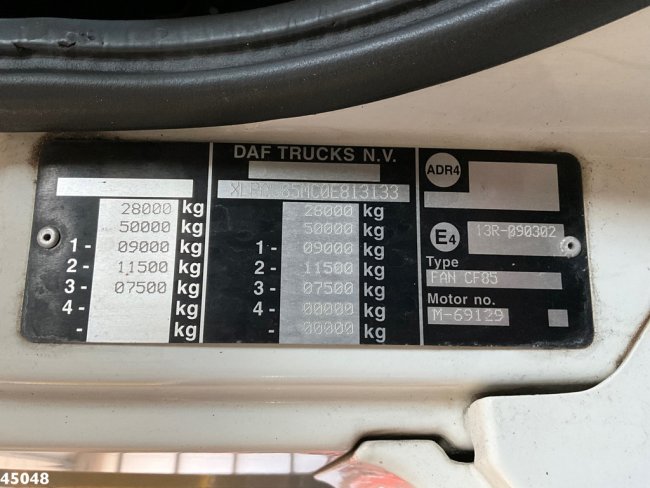 DAF  FAN 85 CF 360 Euro 5 Hiab 12 Tonmeter laadkraan (23)