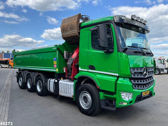 Mercedes-Benz  Arocs 3743 8x4 Euro 6 HMF 19 Tonmeter Elektrisch/Hydraulisch aangedreven Z-kraan (3)