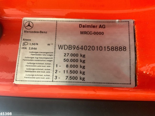 Mercedes-Benz  Arocs 2536 Euro 6 Meiler 16 Ton's portaalarmsysteem (18)