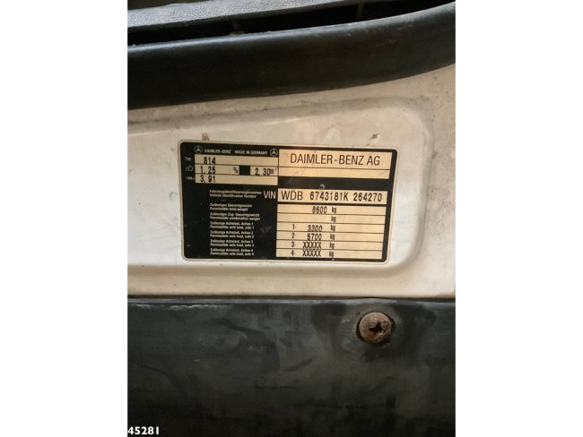 Mercedes-Benz  814 Manual Full steel Hiab 4 Tonmeter laadkraan (20)