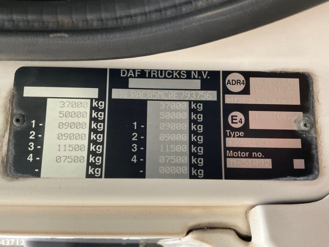 DAF  FAX 85 CF 460 Manual Fassi 66 Tonmeter laadkraan (23)