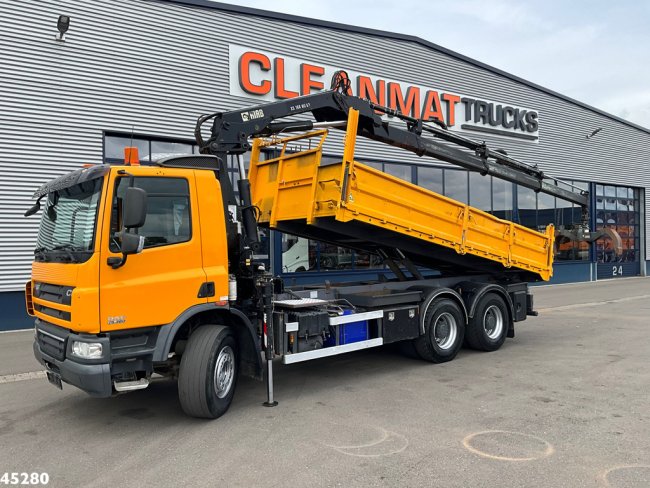 DAF  FAT 75 CF 340 6x4 Manual Full steel Hiab 16 Tonmeter laadkraan (0)