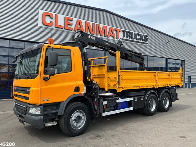 DAF  FAT 75 CF 340 6x4 Manual Full steel Hiab 16 Tonmeter laadkraan (2)