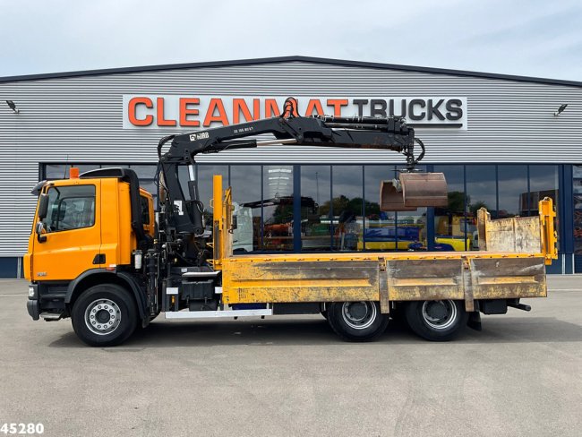 DAF  FAT 75 CF 340 6x4 Manual Full steel Hiab 16 Tonmeter laadkraan (4)