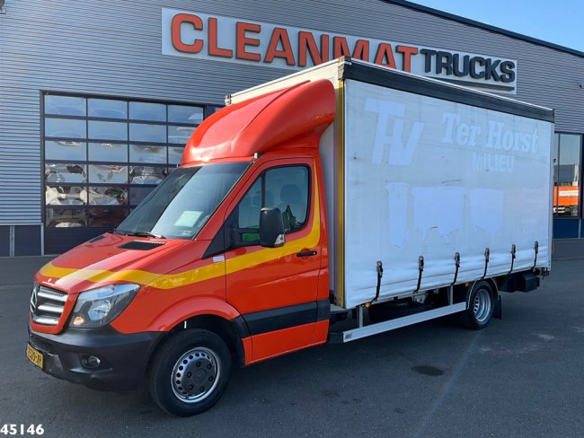 Mercedes-Benz  Sprinter 516 Euro 6 Schuifzeilen laadbak DHollandia laadklep (1)