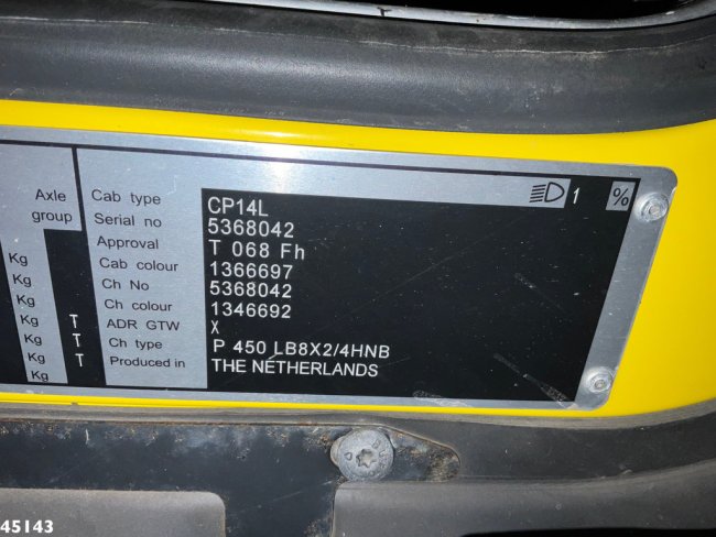 Scania  P 450 Euro 6 Hyvalift 26 Ton haakarmsysteem (18)