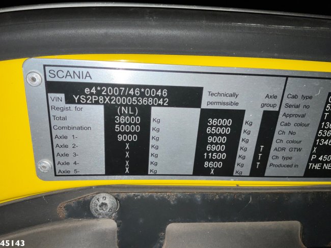 Scania  P 450 Euro 6 Hyvalift 26 Ton haakarmsysteem (19)